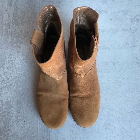 Vic Matie Boot Suede Leather Ankle Side Zip EU 37 US 7 - Picture 9 of 12